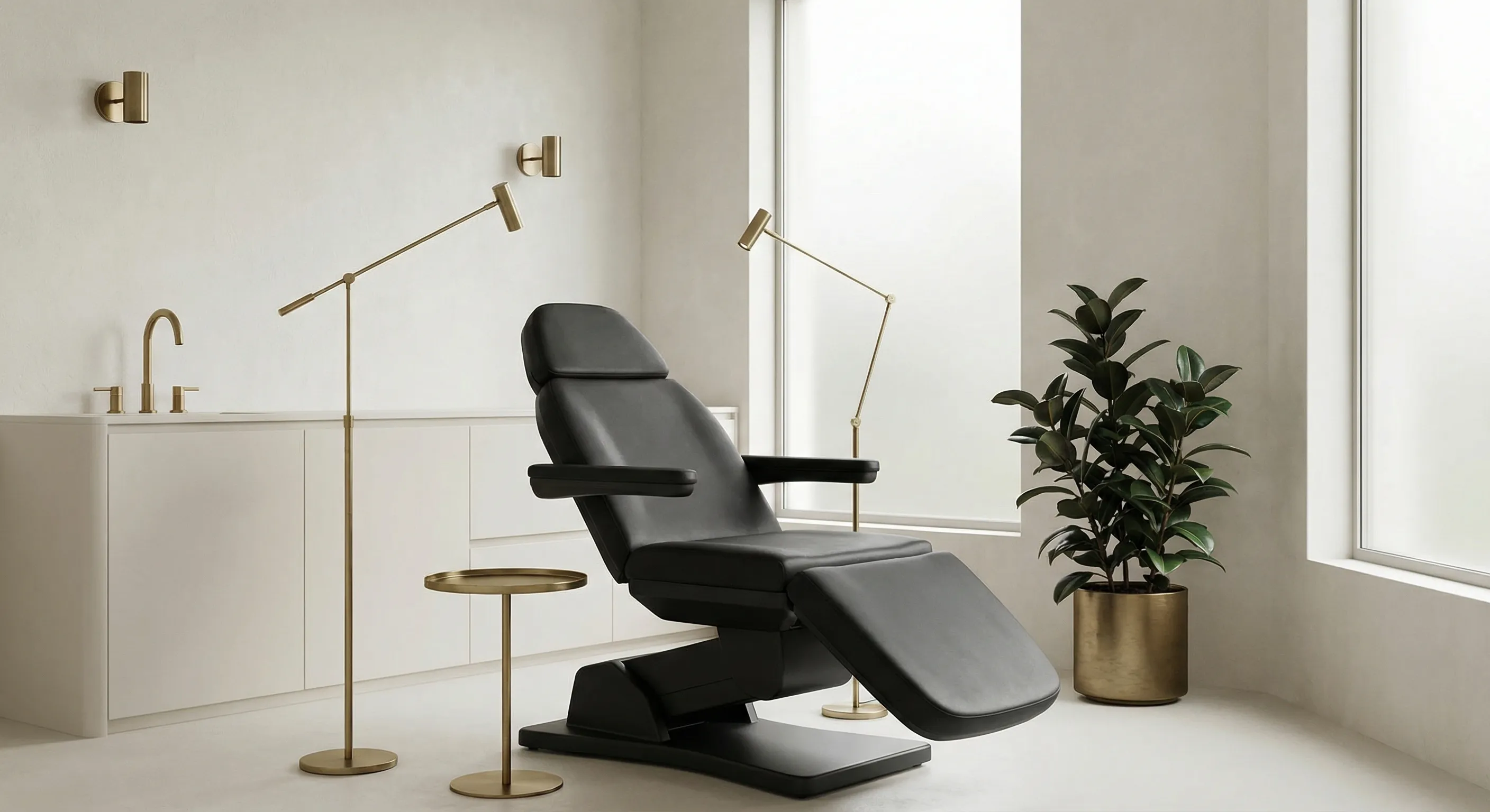 Minimalist treatment room