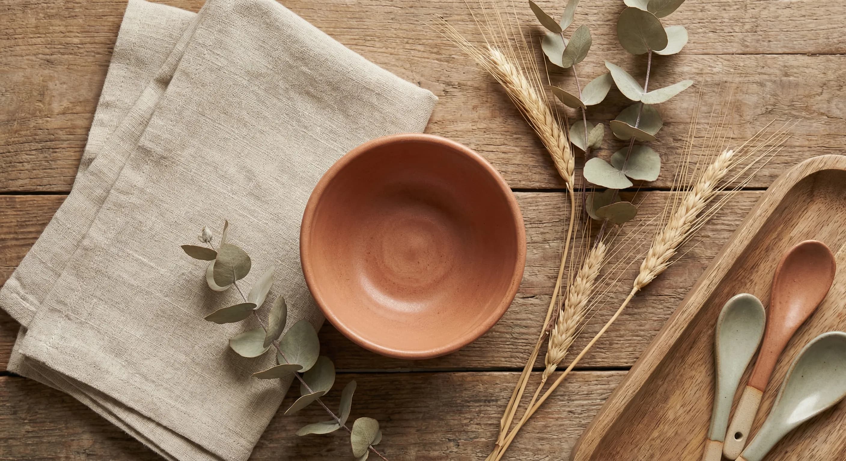 Linen and ceramic textures