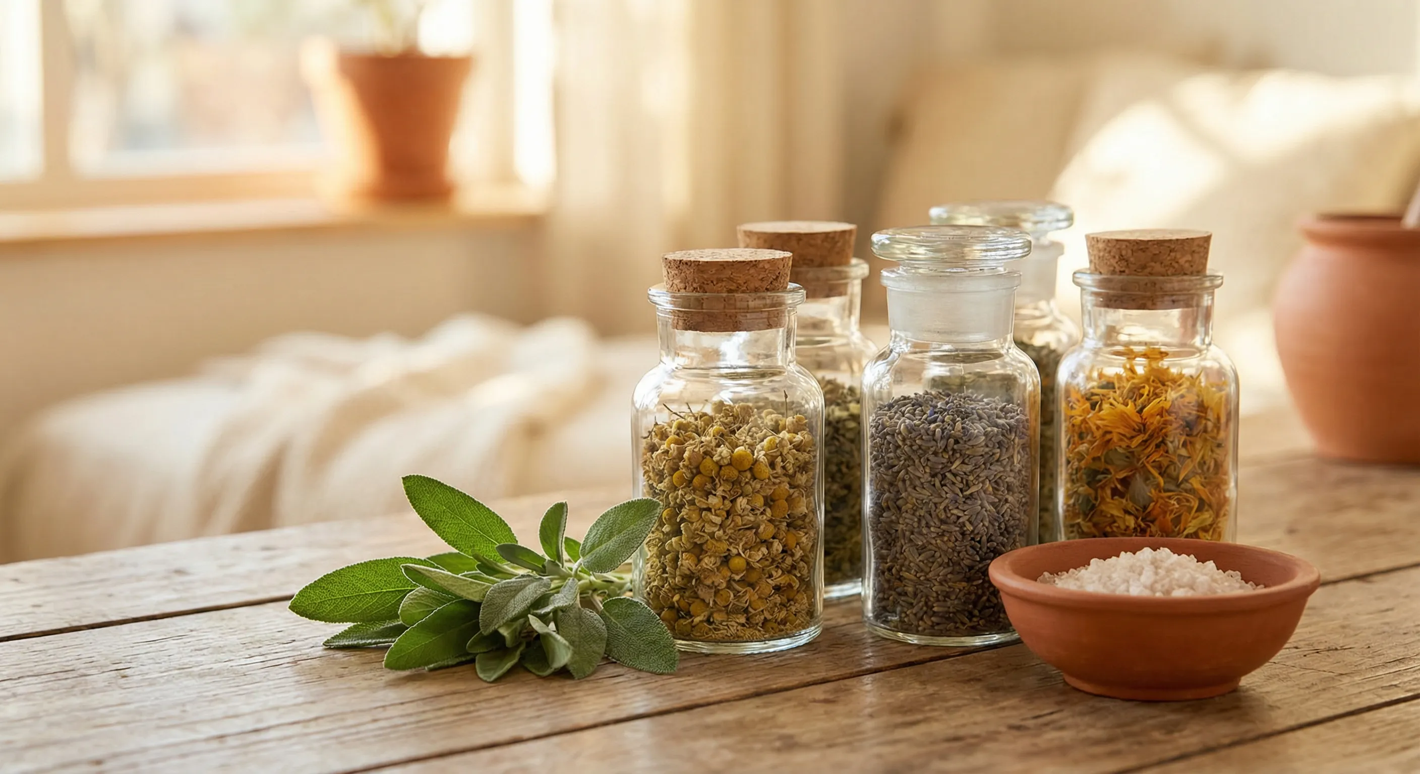 Herbal apothecary vignette