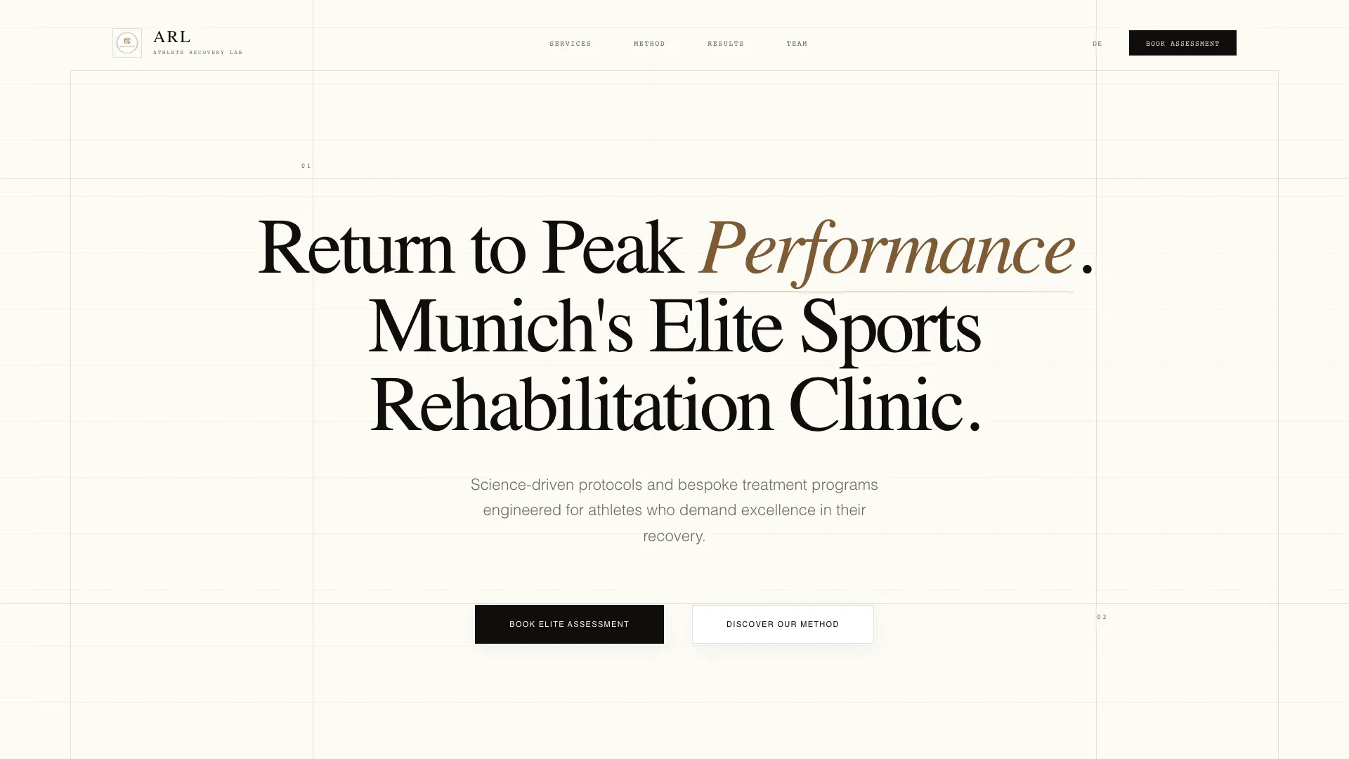 Athlete Recovery Lab demo preview